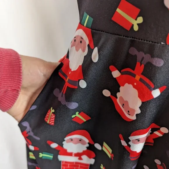 Styleworld Black Red Sleeveless Skater Dress Santa Christmas Bar Crawl Size XL - Picture 4 of 8